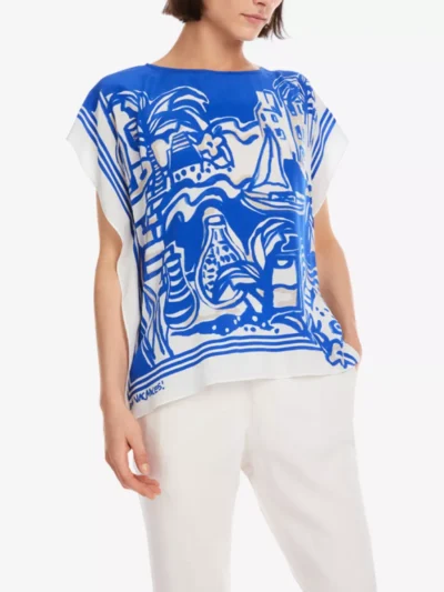 Marc Cain Collections Marc Cain blouses & tunieken Yc 55.24 j67 Blauw