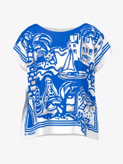 Marc Cain Collections Marc Cain blouses & tunieken Yc 55.24 j67 Blauw