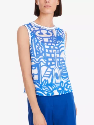 Marc Cain Collections Marc Cain blouses & tunieken Yc 61.01 m58 Blauw
