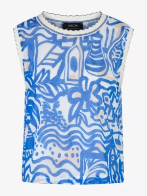 Marc Cain Collections Marc Cain blouses & tunieken Yc 61.01 m58 Blauw