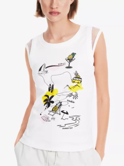 Marc Cain Sports Marc Cain blouses & tunieken Ys 61.23 j98 Wit
