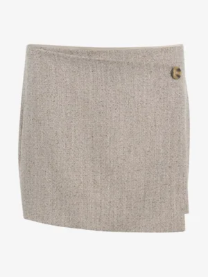 My Essential Wardrobe My Essential Wardrobe rokken Emmy wrap skirt Grijs