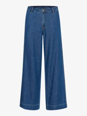 My Essential Wardrobe My Essential Wardrobe broeken Hilma wide pants Blauw