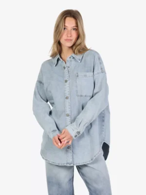 My Essential Wardrobe My Essential Wardrobe blouses & tunieken Lara malo shirt Blauw