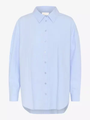 My Essential Wardrobe My Essential Wardrobe blouses & tunieken Sunna boxy shirt Blauw