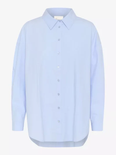 My Essential Wardrobe My Essential Wardrobe blouses & tunieken Sunna boxy shirt Blauw