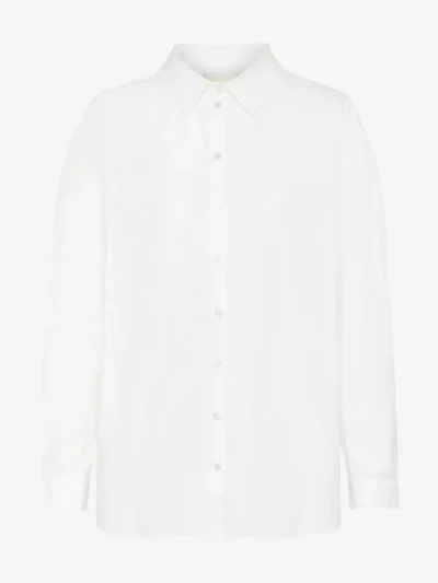 My Essential Wardrobe My Essential Wardrobe blouses & tunieken Sunna boxy shirt Wit