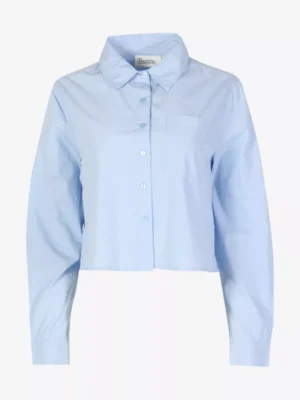 My Essential Wardrobe My Essential Wardrobe blouses & tunieken Sunna short shirt Blauw
