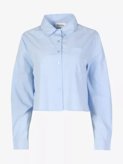 My Essential Wardrobe My Essential Wardrobe blouses & tunieken Sunna short shirt Blauw