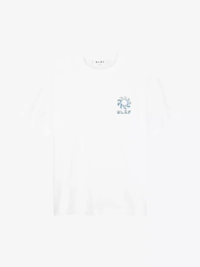 Olaf Olaf polo & tshirt Gradient sun tee Wit