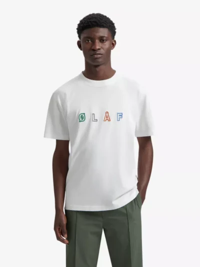 Olaf Olaf polo & tshirt M200105 sans embro tee Wit