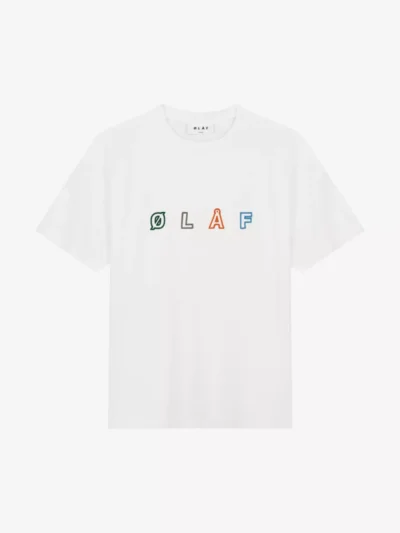 Olaf Olaf polo & tshirt M200105 sans embro tee Wit
