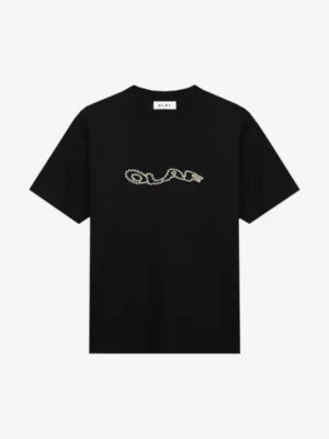 Olaf Olaf polo & tshirt M200111 zigzag wavy drift tee Zwart