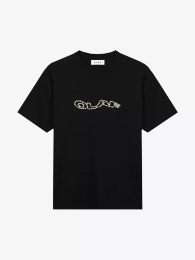 Olaf Olaf polo & tshirt M200111 zigzag wavy drift tee Zwart