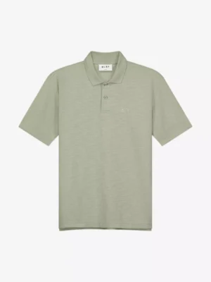 Olaf Olaf polo & tshirt Slub polo ss Groen