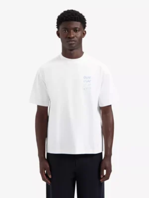 Olaf Olaf polo & tshirt Spray graphic tee Wit
