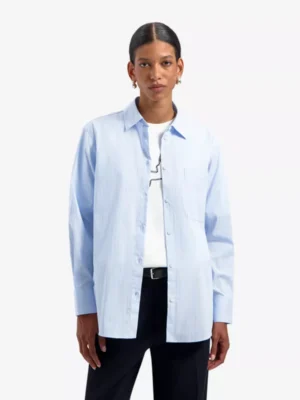 Olaf Olaf blouses & tunieken W190301 striped over Blauw