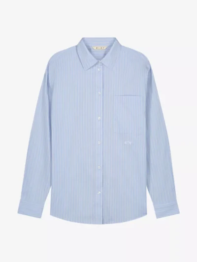 Olaf Olaf blouses & tunieken W190301 striped over Blauw