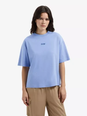 Olaf Olaf tshirts & tops W200102 retro logo b Blauw