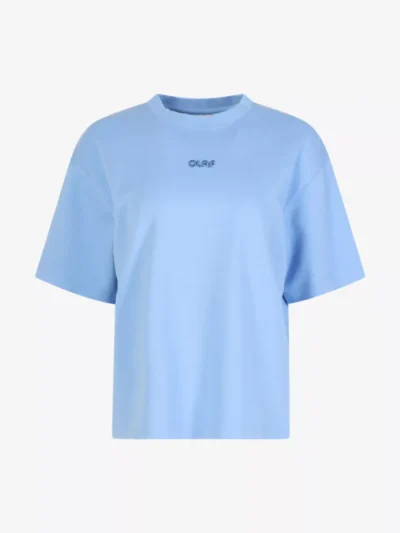 Olaf Olaf tshirts & tops W200102 retro logo b Blauw