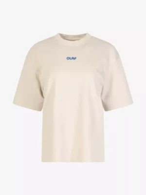 Olaf Olaf tshirts & tops W200102 retro logo b Beige