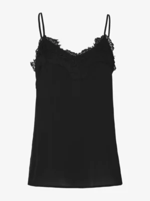 Rosemunde Rosemunde tshirts & tops 1910 silk strap top Zwart