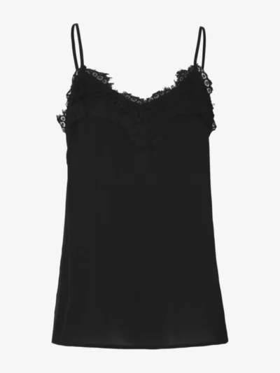 Rosemunde Rosemunde tshirts & tops 1910 silk strap top Zwart