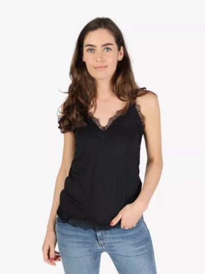 Rosemunde Rosemunde tshirts & tops 4217 billie strap Zwart