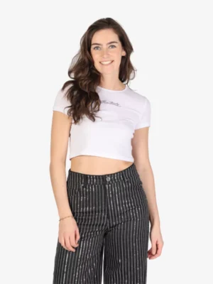 Rotate Rotate tshirts & tops Cropped t-shirt Wit
