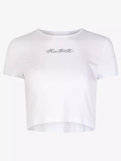 Rotate Rotate tshirts & tops Cropped t-shirt Wit