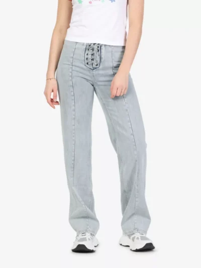 Rotate Rotate broeken Denim laced waist pa Blauw