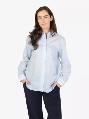 Samsoe Samsoe Samsoe Samsoe blouses & tunieken Sanos shirt 15583 Blauw