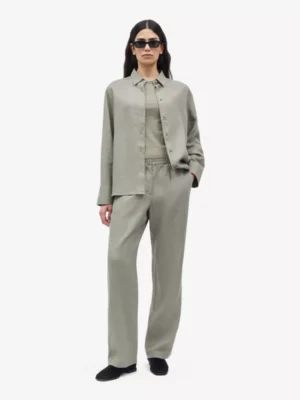 Samsoe Samsoe Samsoe Samsoe broeken Satove trousers 1432 Beige