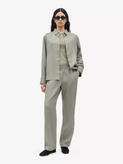 Samsoe Samsoe Samsoe Samsoe broeken Satove trousers 1432 Beige