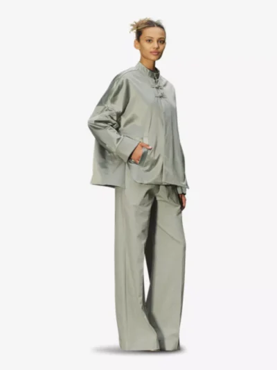 Sea me happy Sea me happy blazers Xian jacket shiny co Groen