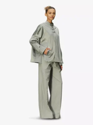 Sea me happy Sea me happy blazers Xian jacket shiny co Groen