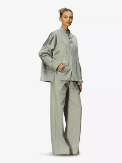Sea me happy Sea me happy blazers Xian jacket shiny co Groen