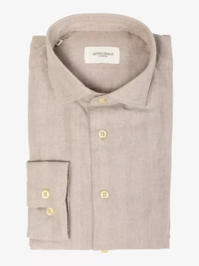 Seven Dials Seven Dials overhemden Damon 011 flanell Camel