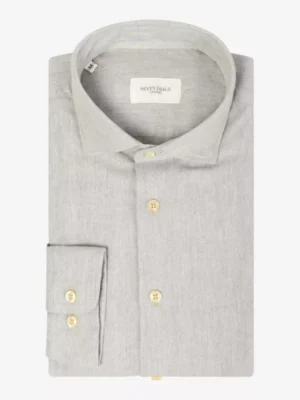 Seven Dials Seven Dials overhemden Damon 011 flanell Grijs