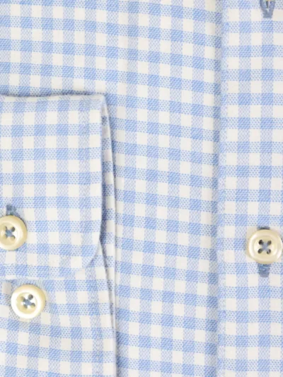 Seven Dials Seven Dials overhemden Damon 021 ruit flanel Blauw