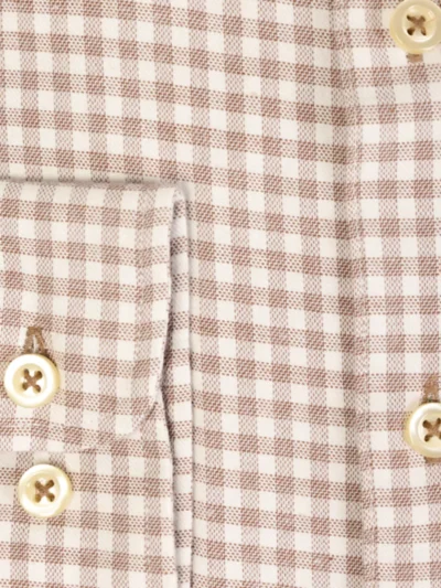 Seven Dials Seven Dials overhemden Damon 021 ruit flanel Bruin
