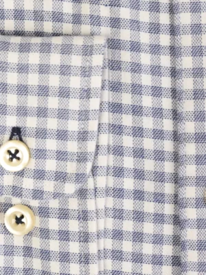 Seven Dials Seven Dials overhemden Damon 021 ruit flanel Blauw