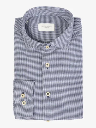 Seven Dials Seven Dials overhemden Damon 031 Blauw