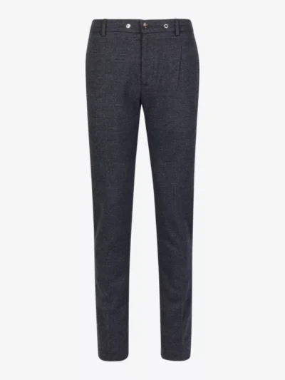 Seven Dials Seven Dials broeken Mayson 135 gr ruit Blauw