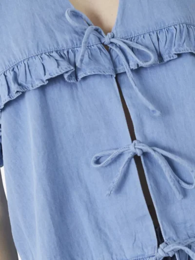 Sisters Point Sisters Point blouses & tunieken 18481 inusa-tie Blauw