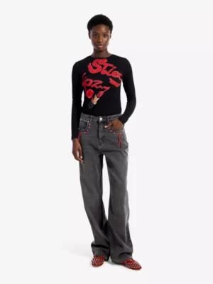 Stieglitz Stieglitz tshirts & tops Axelle longsleeve Zwart