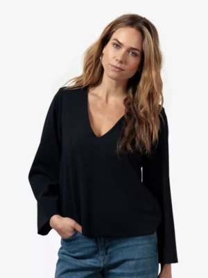 Studio Anneloes Studio Anneloes blouses & tunieken 12513 cilou bonded t Blauw
