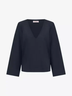 Studio Anneloes Studio Anneloes blouses & tunieken 12513 cilou bonded t Blauw