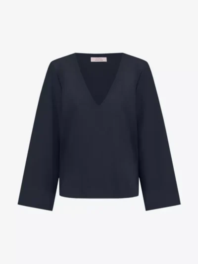 Studio Anneloes Studio Anneloes blouses & tunieken 12513 cilou bonded t Blauw