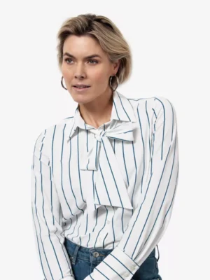 Studio Anneloes Studio Anneloes blouses & tunieken 12528 nena pinstripe Blauw